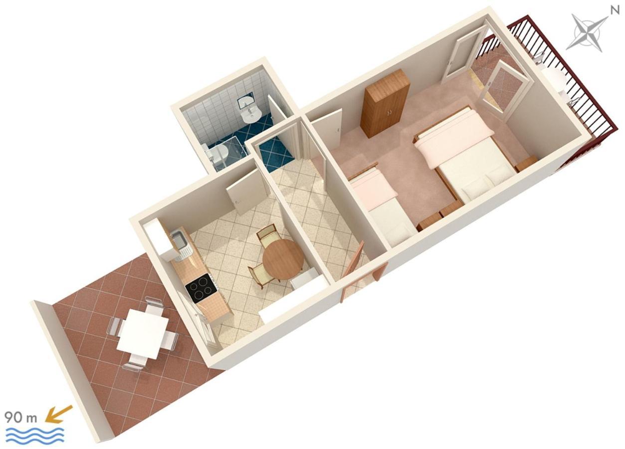 Apartments By The Sea Podaca, Makarska - 2783 Kültér fotó